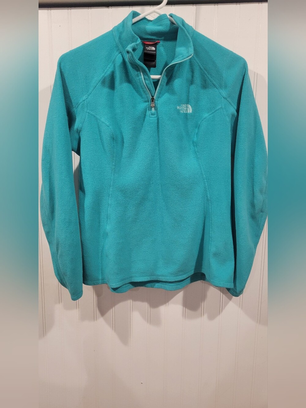 The North Face Women's Teal Quarter-Zip Fleece Pullover